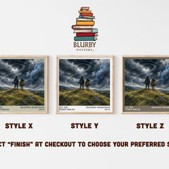 Let the Storm Break literary print in frame leaning in hallway – young adult wall art