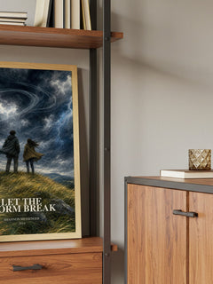 Let the Storm Break book watercolour illustration paper finish options – matte satin gloss
