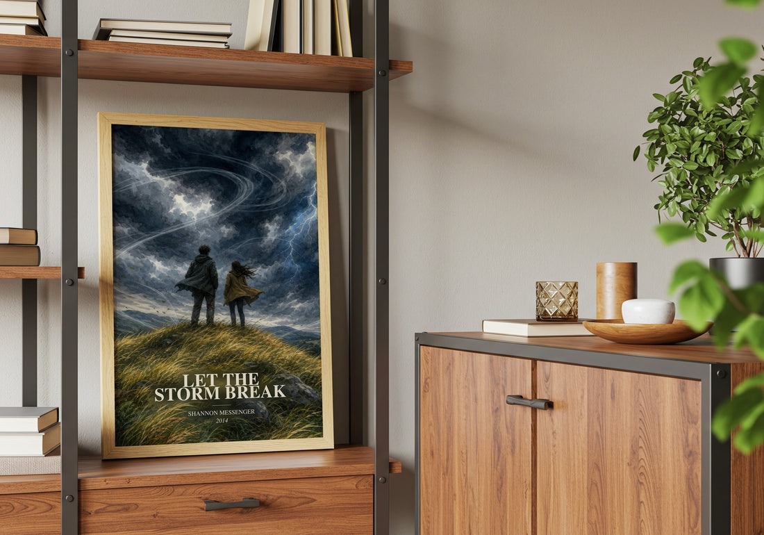 Let the Storm Break book watercolour illustration paper finish options – matte satin gloss