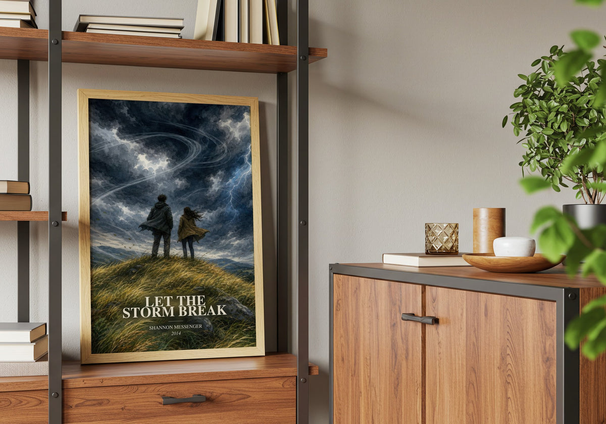 Let the Storm Break book watercolour illustration paper finish options – matte satin gloss