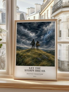 Let the Storm Break book cover poster colour and style options – Shannon Messenger book art