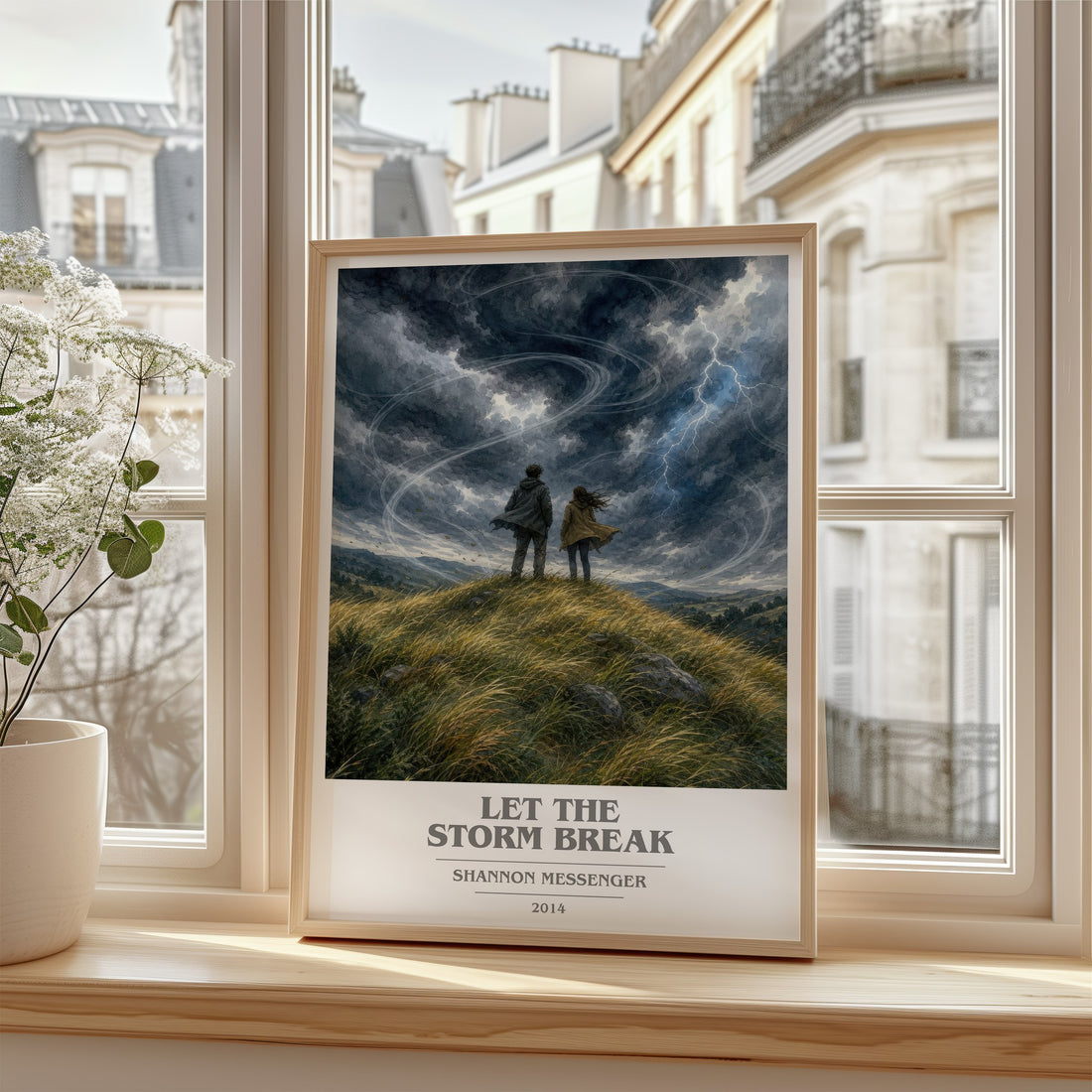 Let the Storm Break book cover poster colour and style options – Shannon Messenger book art