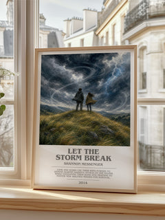 Let the Storm Break bookish poster colour and style options – Shannon Messenger book art