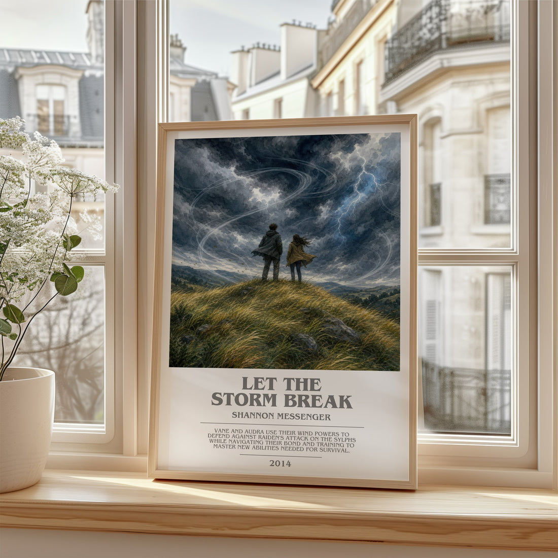 Let the Storm Break bookish poster colour and style options – Shannon Messenger book art