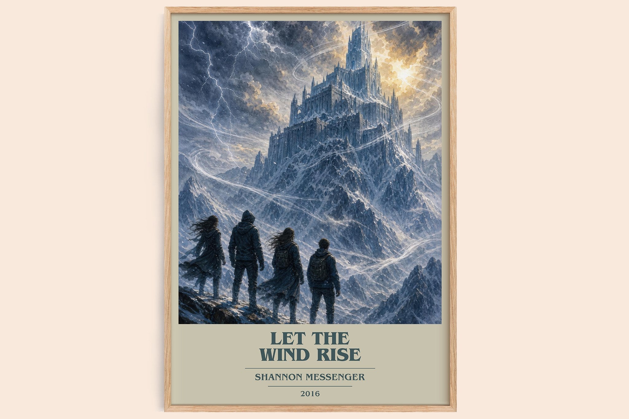 Let the Wind Rise Book Cover Poster by Shannon Messenger