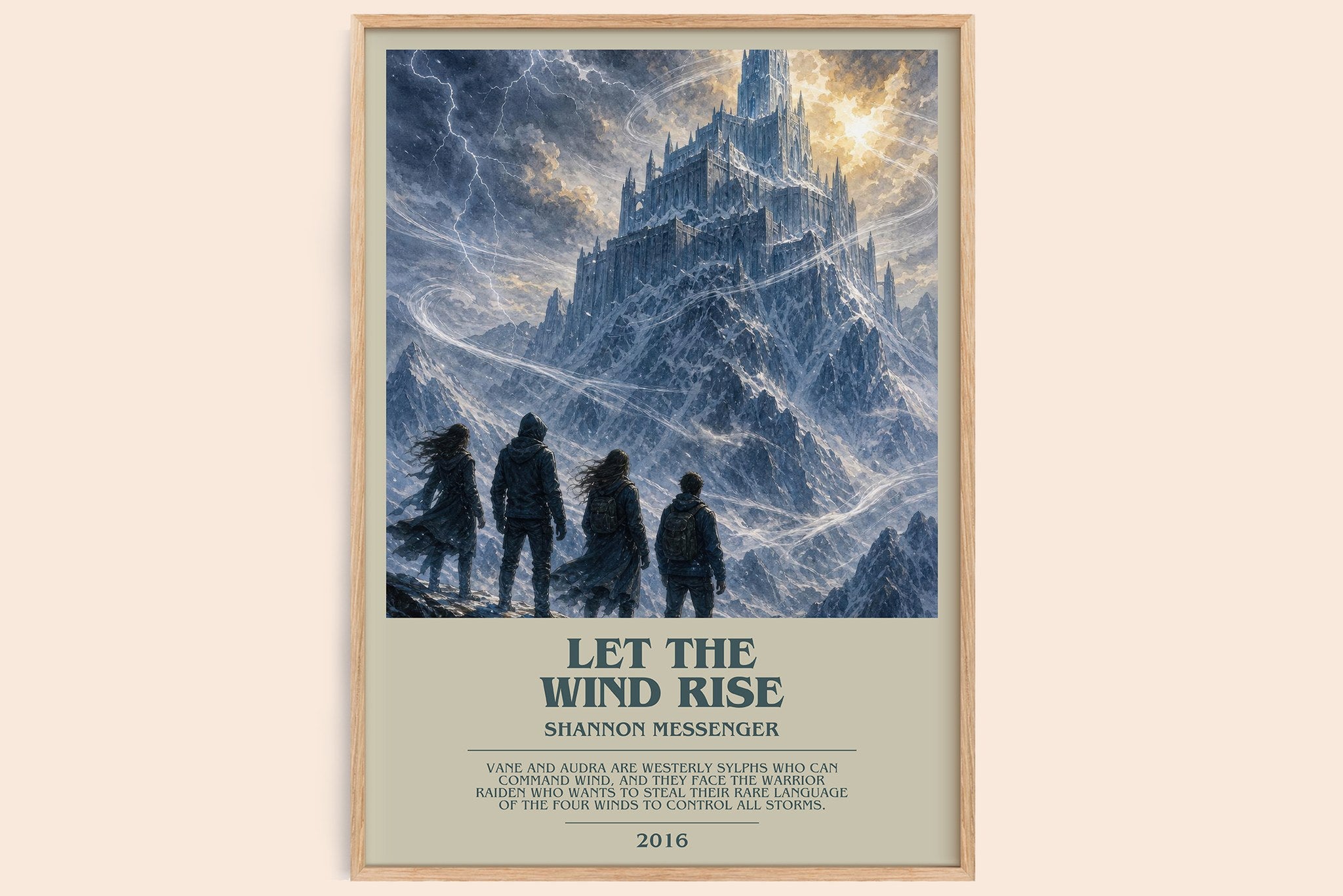 Let the Wind Rise Bookish Wall Art by Shannon Messenger
