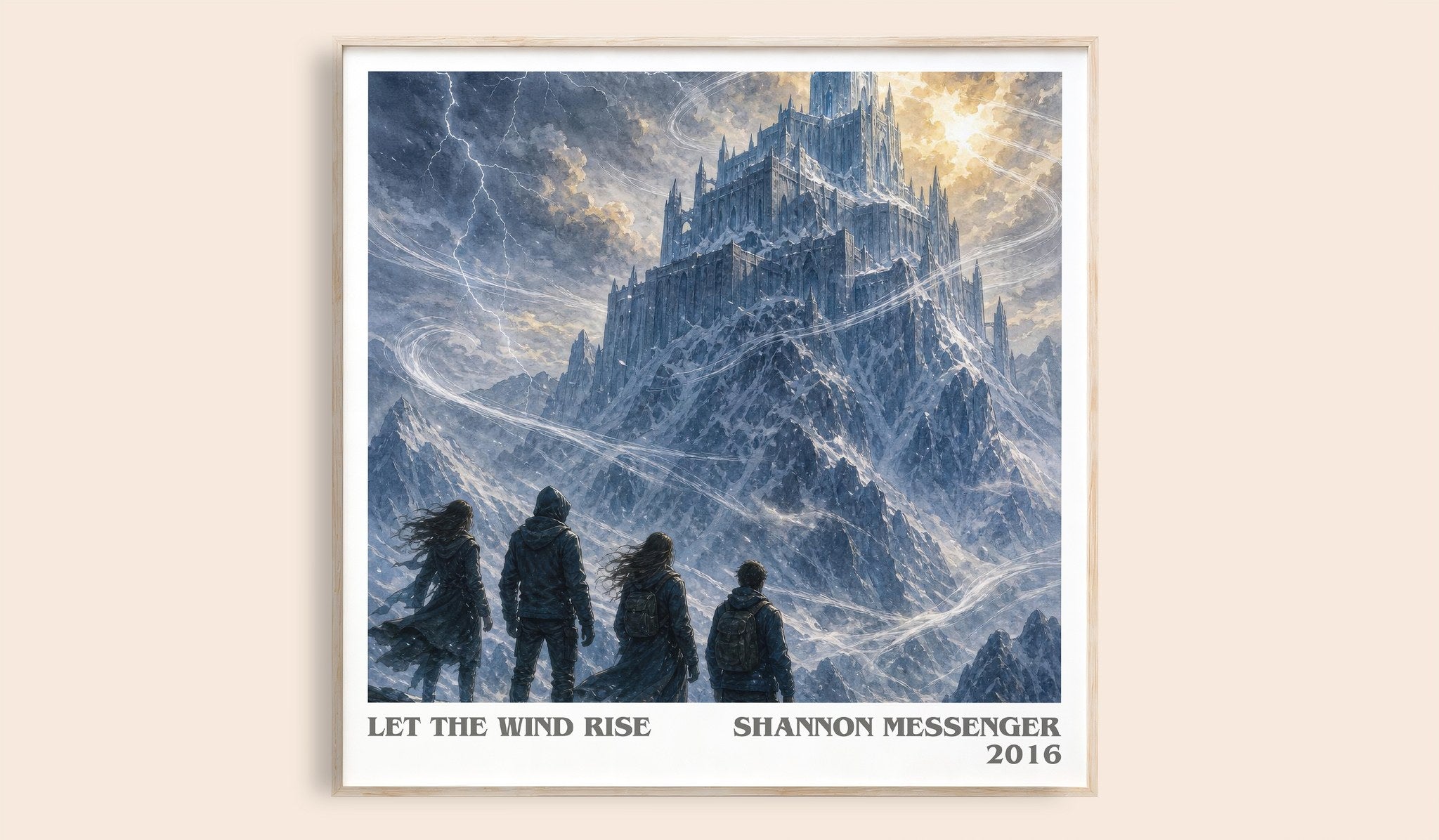 Let the Wind Rise Literary Art Print by Shannon Messenger
