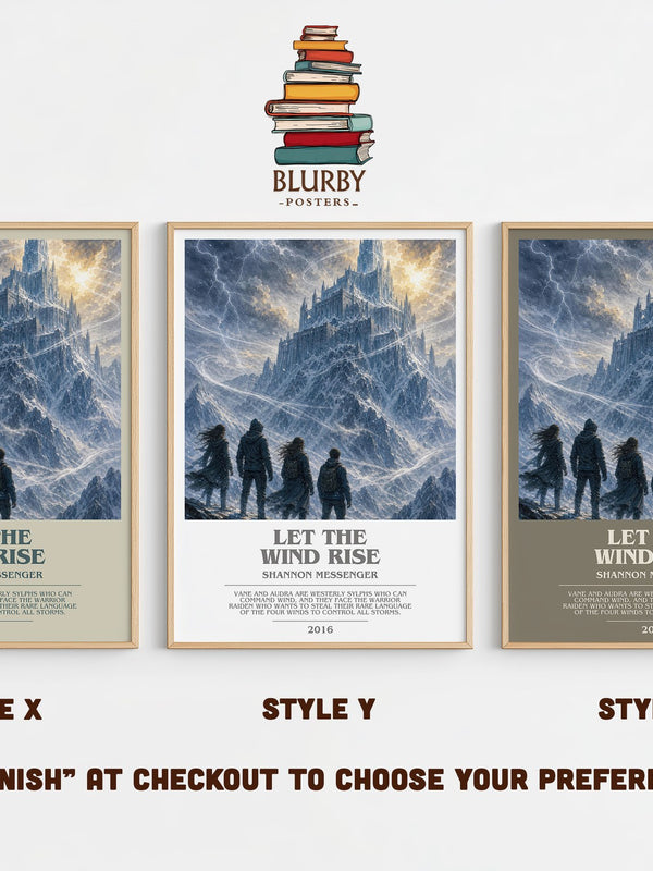 Let the Wind Rise bookish print in frame leaning in hallway – young adult wall art
