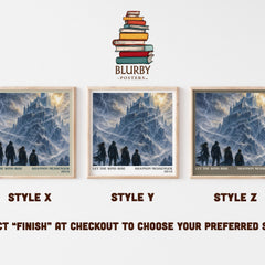 Let the Wind Rise literary print in frame leaning in hallway – young adult wall art