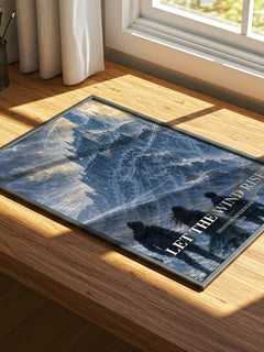 Let the Wind Rise watercolour book poster framed on wall – young adult wall art