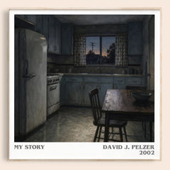 My story literary book poster by David J. Pelzer – framed literary art print