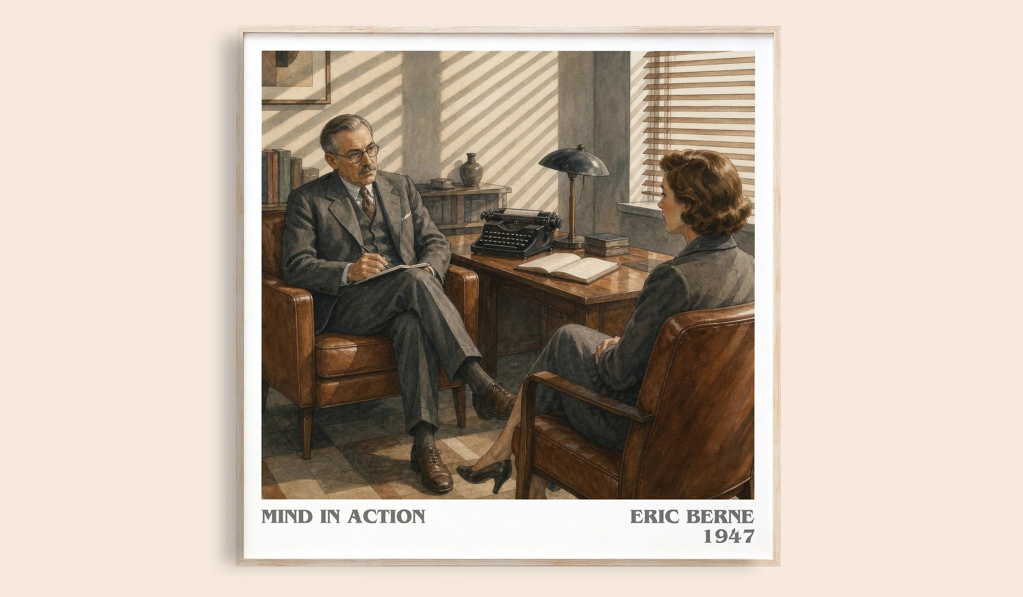 Mind in action Literary Art Print by Eric Berne