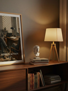 Mind in action watercolour print on bookshelf – Eric Berne fan gift
