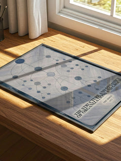 The structure and dynamics of organizations and groups watercolour book poster framed on wall – non fiction wall art