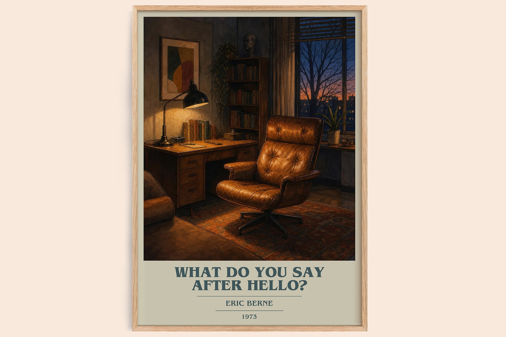 What Do You Say After Hello? Book Cover Poster by Eric Berne