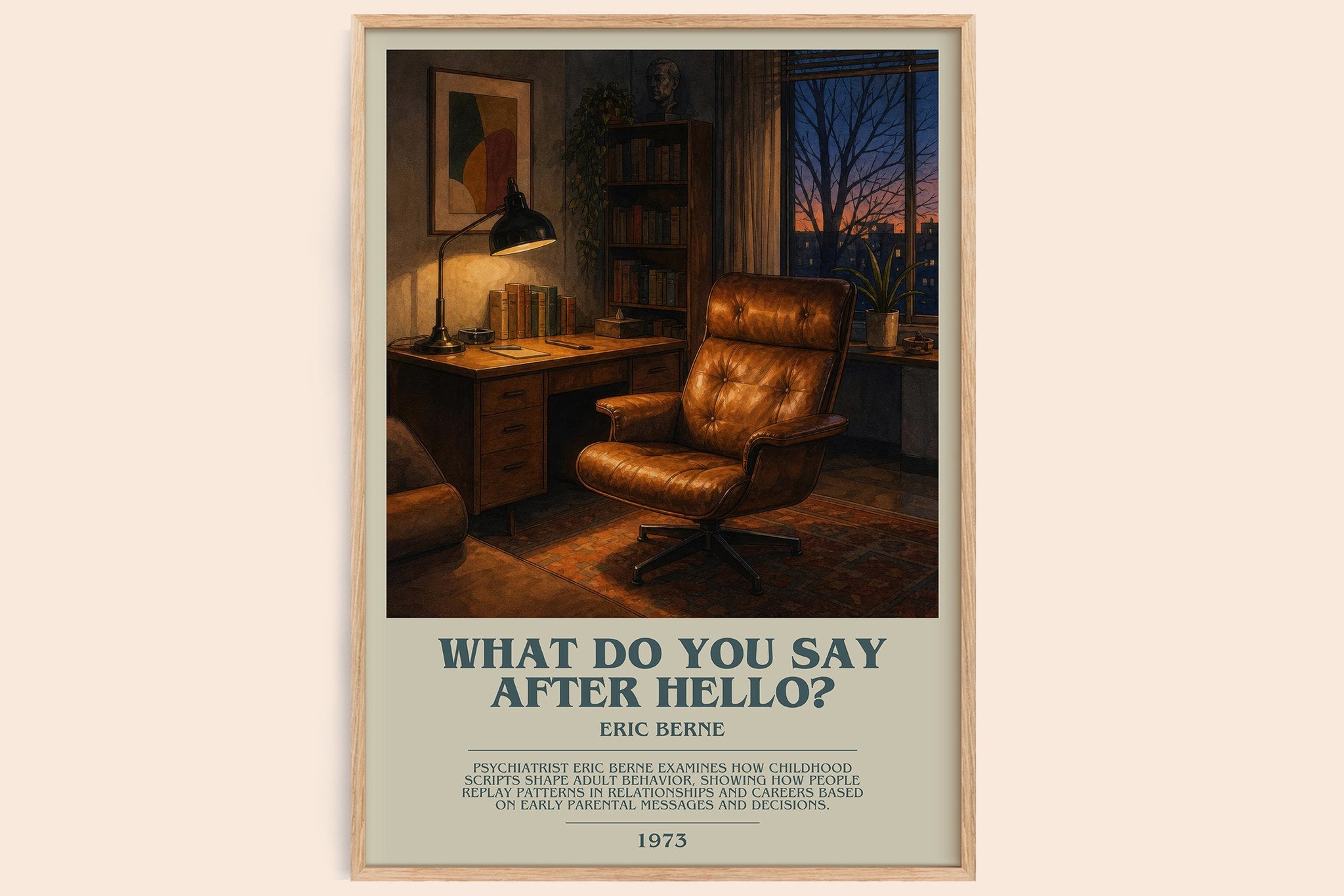 What Do You Say After Hello? Bookish Wall Art by Eric Berne