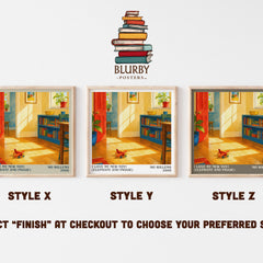 I Love My New Toy! (Elephant and Piggie) literary print in frame leaning in hallway – childrens wall art
