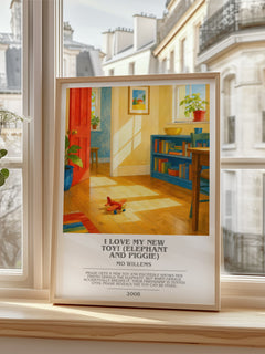 I Love My New Toy! (Elephant and Piggie) bookish poster colour and style options – Mo Willems book art