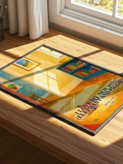 I Love My New Toy! (Elephant and Piggie) watercolour book poster framed on wall – childrens wall art