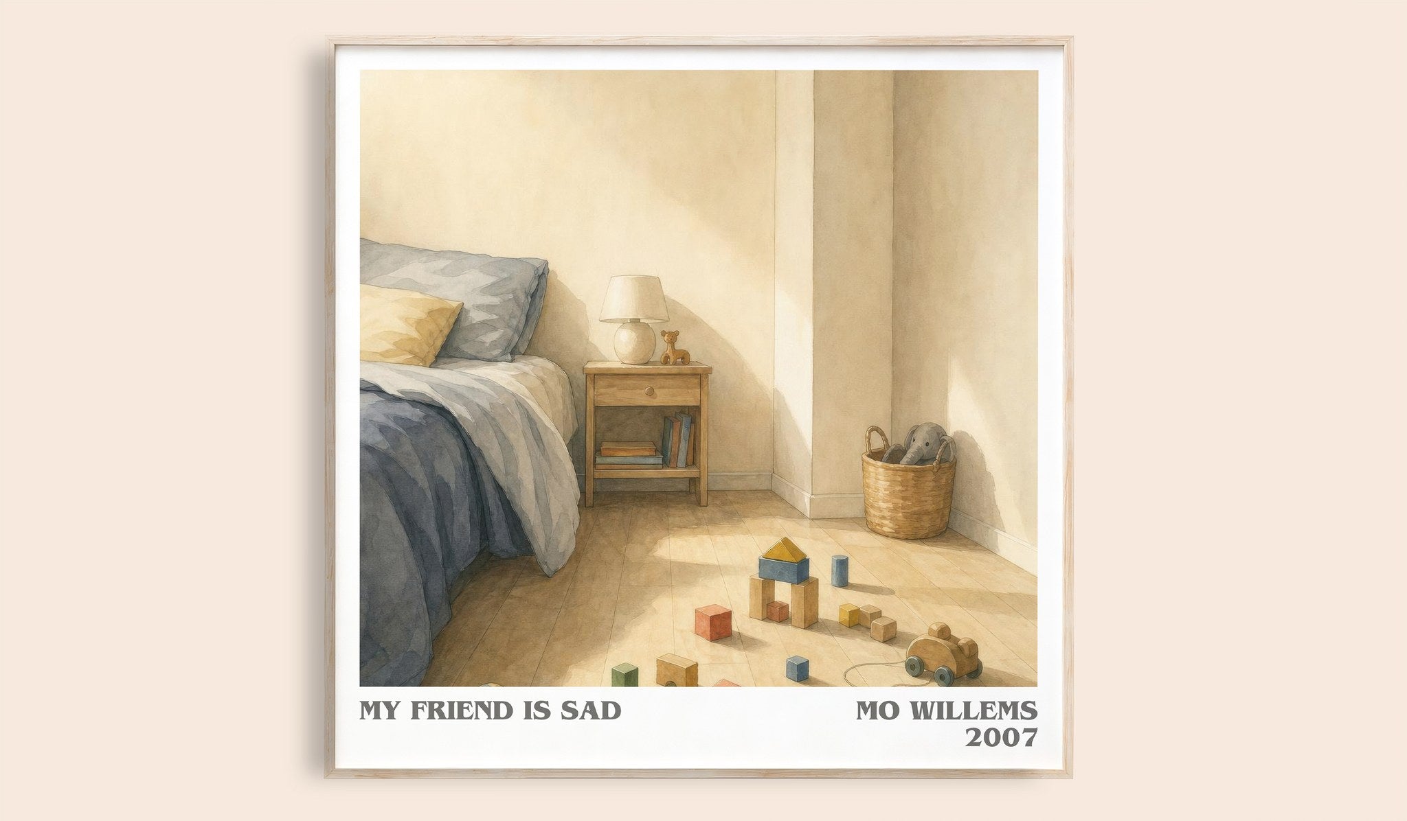 My Friend is Sad Literary Art Print by Mo Willems