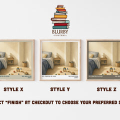 My Friend is Sad literary print in frame leaning in hallway – childrens wall art
