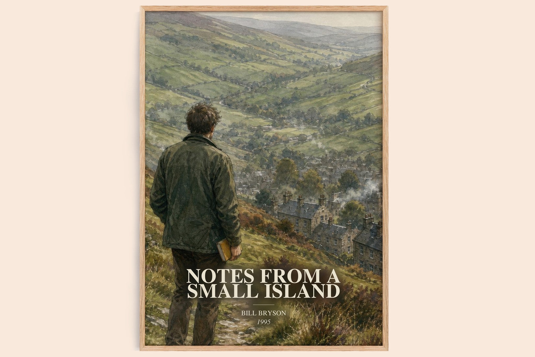 Notes from a small island Book Watercolour Illustration by Bill Bryson