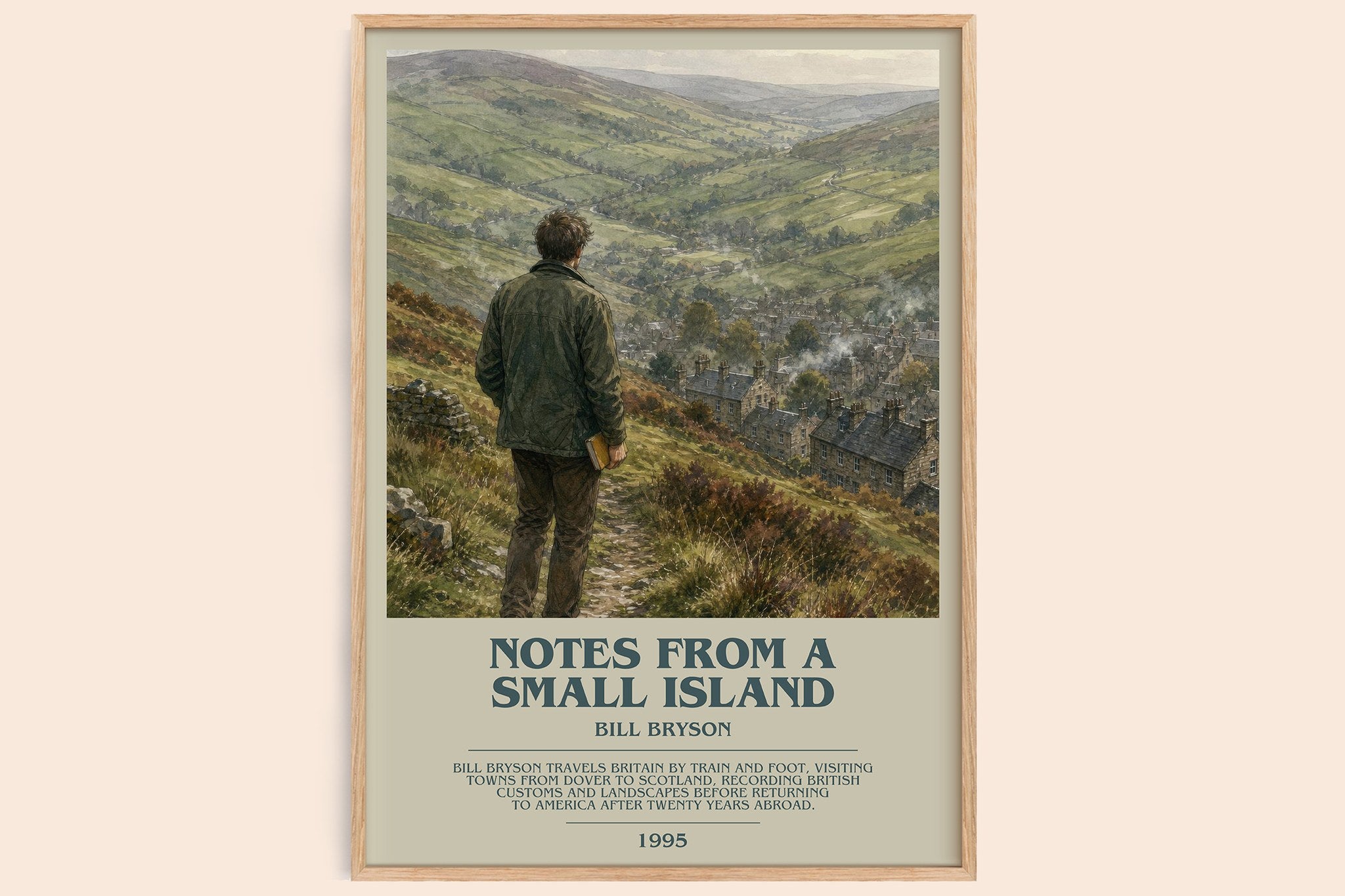 Notes from a small island Bookish Wall Art by Bill Bryson
