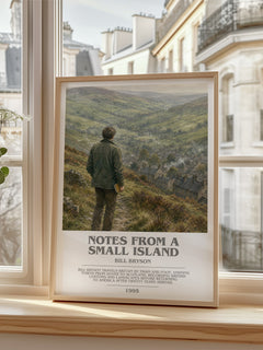 Notes from a small island bookish poster colour and style options – Bill Bryson book art