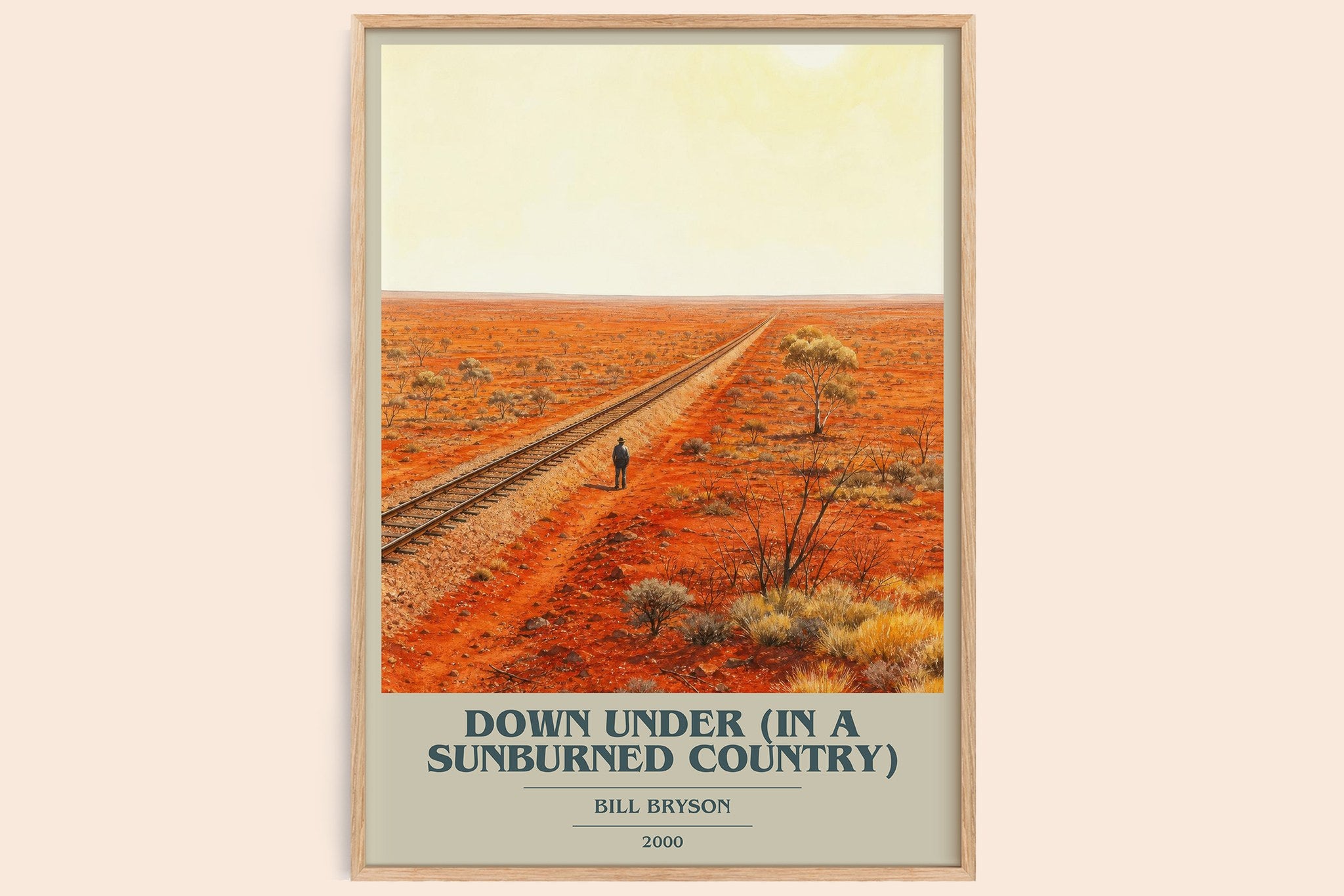 Down Under (In a Sunburned Country) Book Cover Poster by Bill Bryson