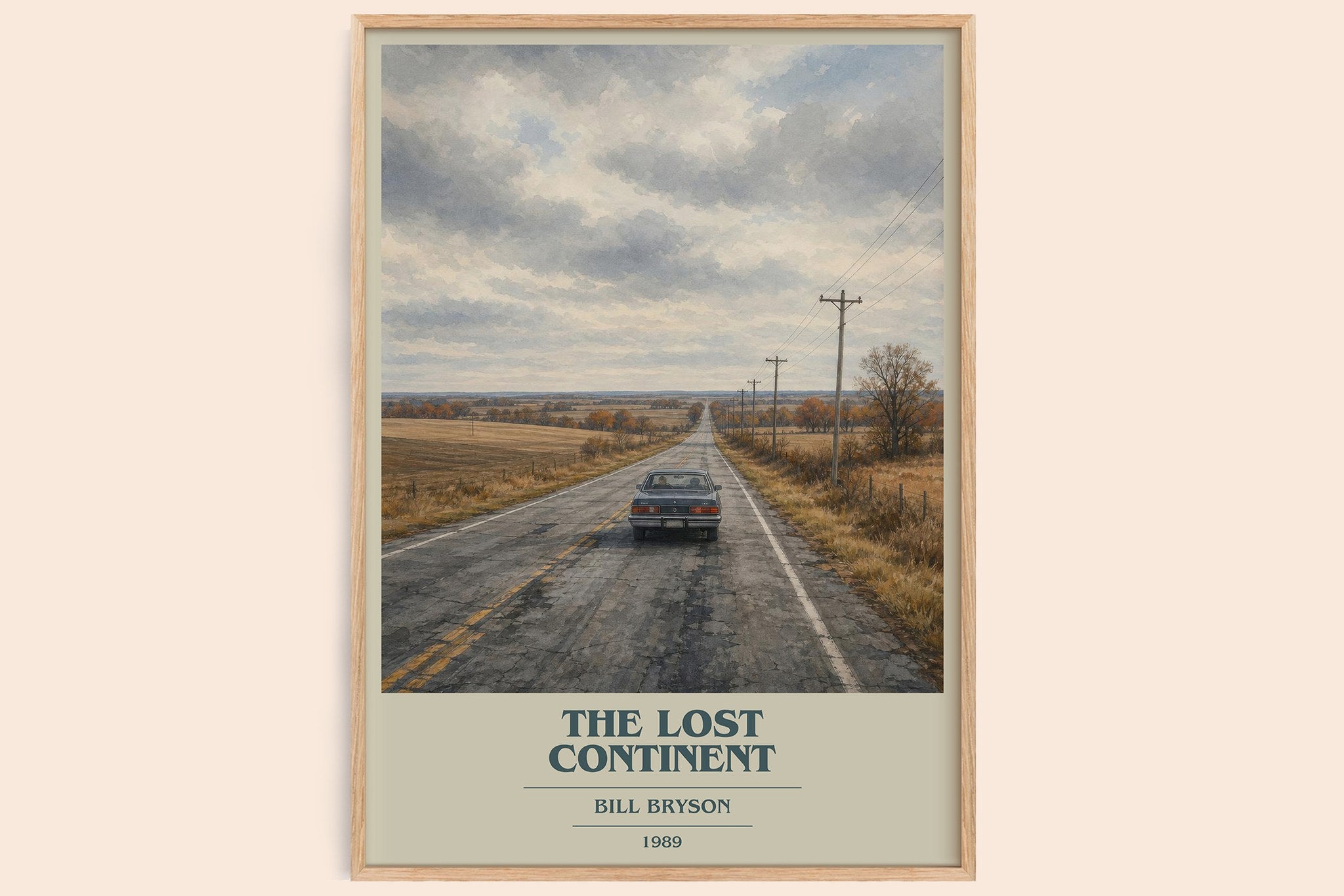 The Lost Continent Book Cover Poster by Bill Bryson
