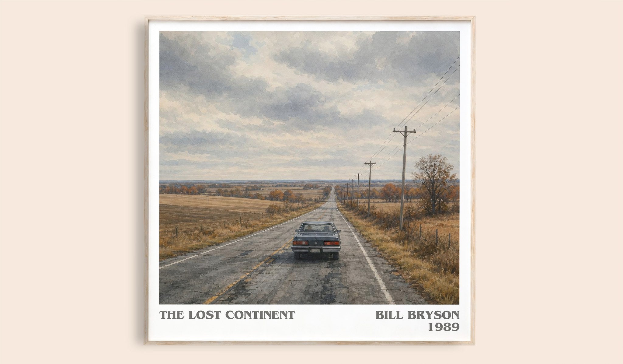 The Lost Continent Literary Art Print by Bill Bryson