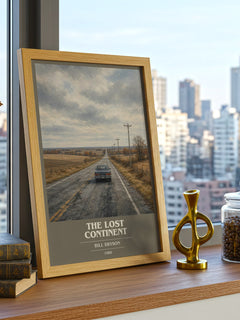 The Lost Continent book cover print framed by window – literary home decor
