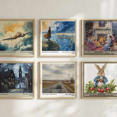The Lost Continent literary art print colour and style options – Bill Bryson book art