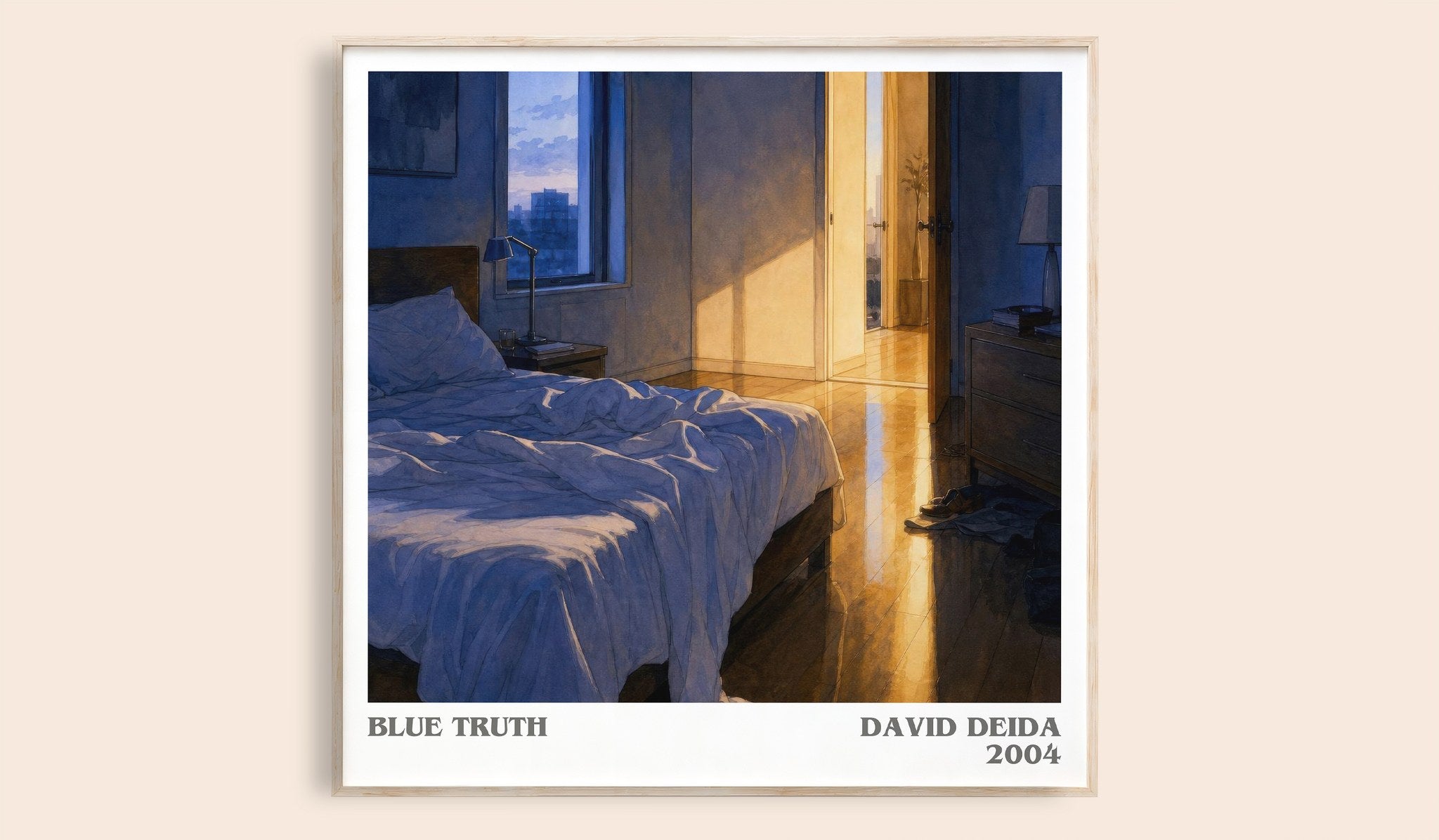 Blue Truth Literary Art Print by David Deida