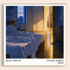Blue Truth literary book poster by David Deida – framed literary art print