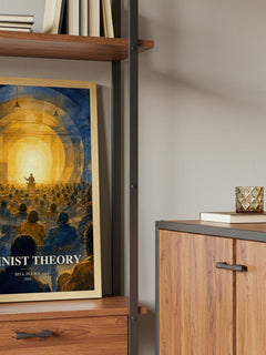 Feminist theory book watercolour illustration paper finish options – matte satin gloss