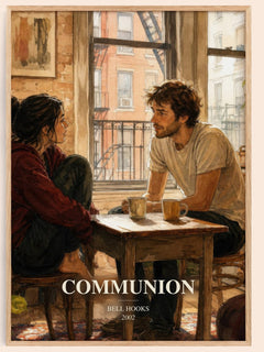 Communion watercolour book poster by Bell Hooks – framed literary art print