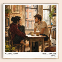 Communion literary book poster by Bell Hooks – framed literary art print