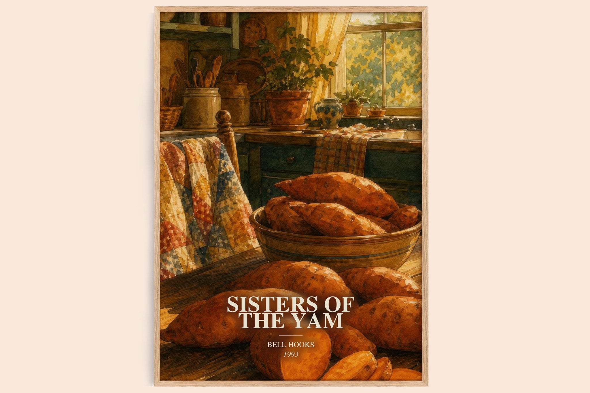 Sisters of the Yam Book Watercolour Illustration by Bell Hooks