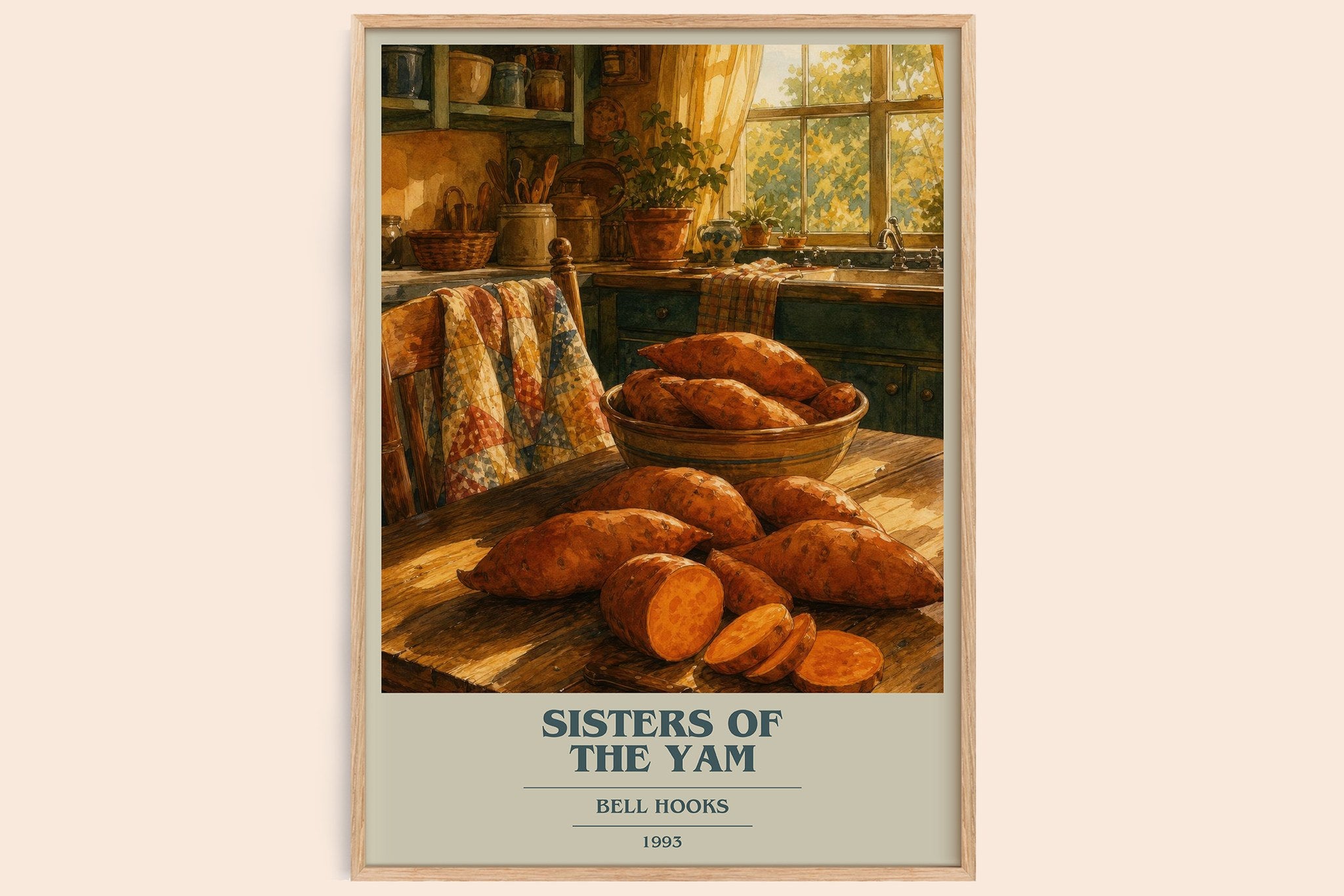 Sisters of the Yam Book Cover Poster by Bell Hooks
