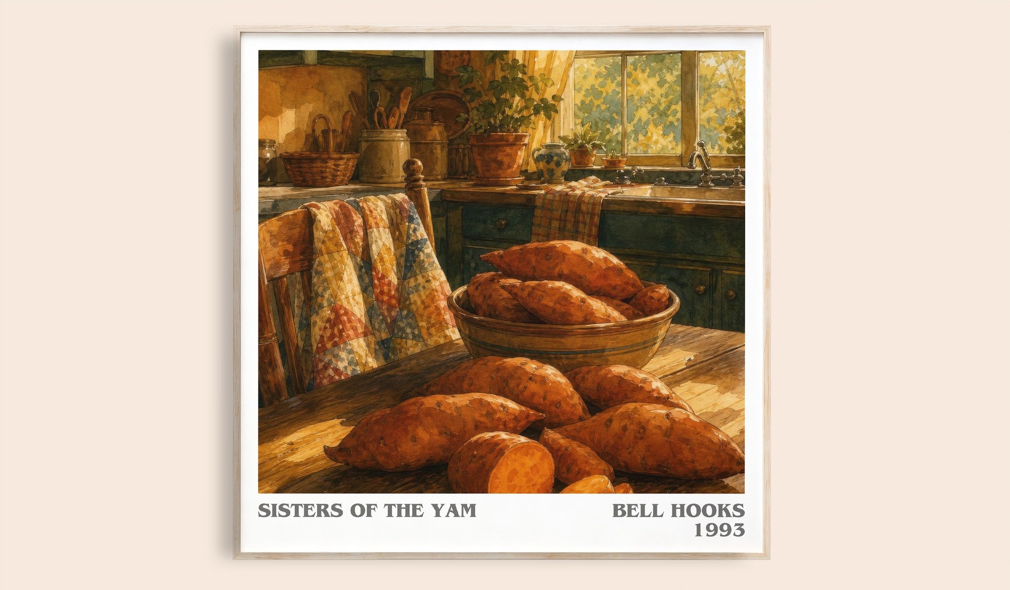 Sisters of the Yam Literary Art Print by Bell Hooks