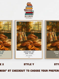 Sisters of the Yam book cover print in frame leaning in hallway – non fiction wall art