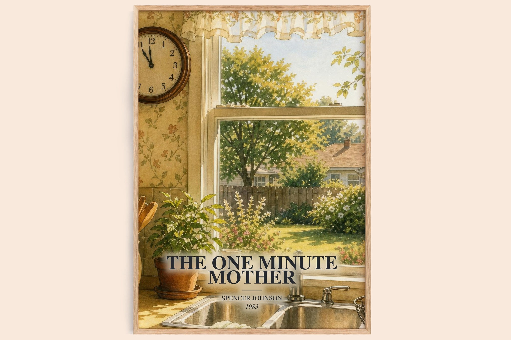 The one minute mother Book Watercolour Illustration by Spencer Johnson