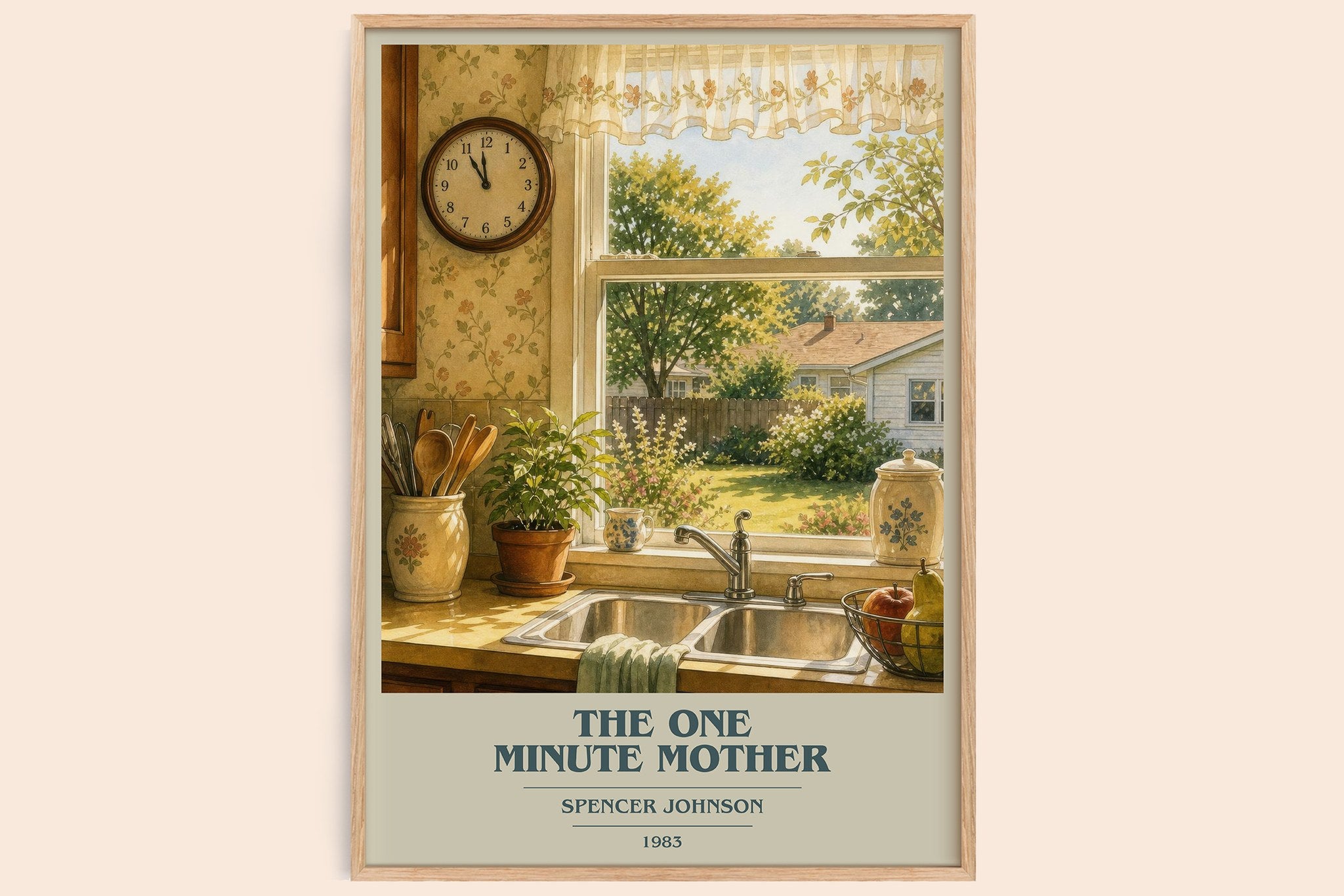 The one minute mother Book Cover Poster by Spencer Johnson