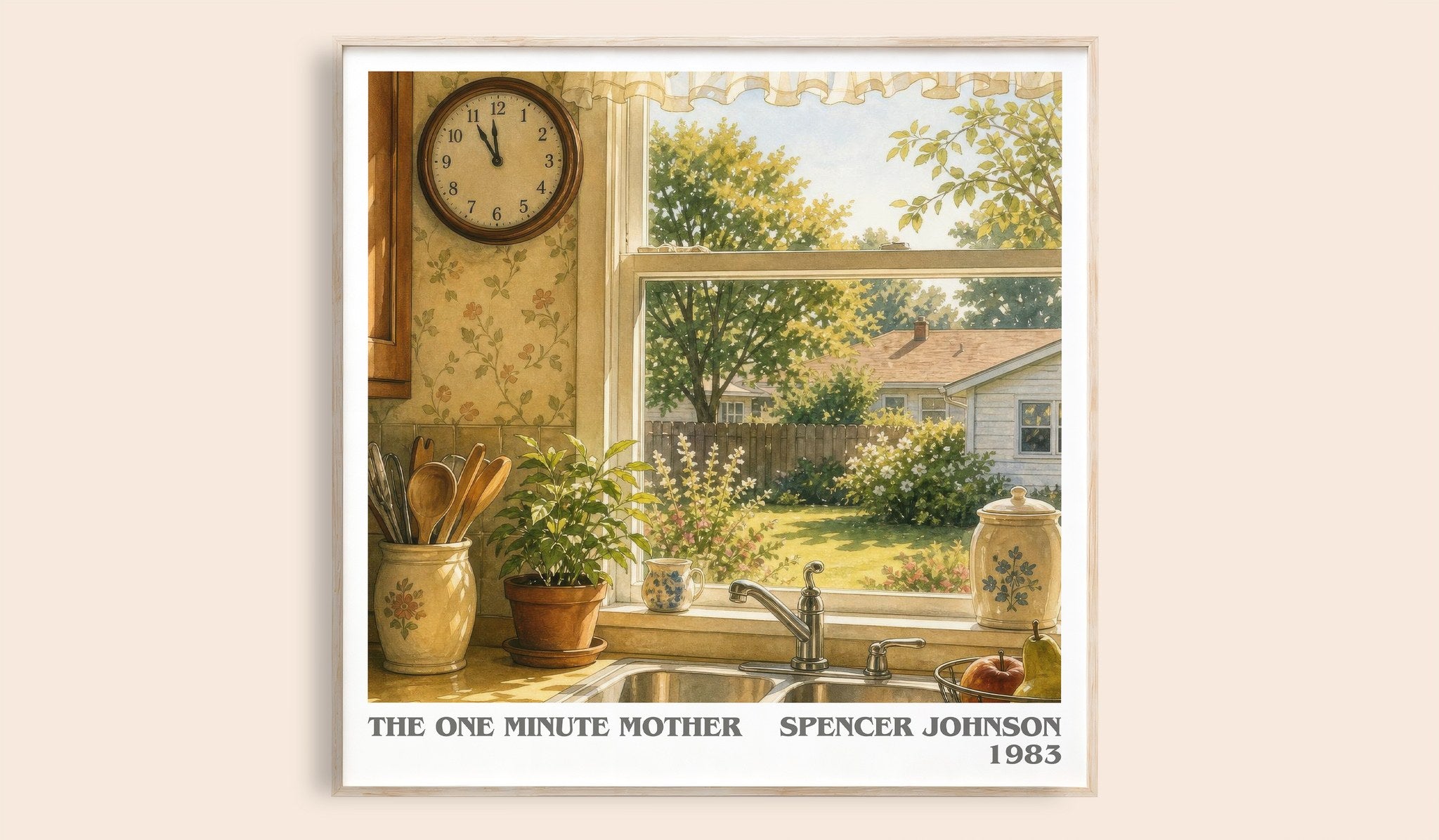 The one minute mother Literary Art Print by Spencer Johnson