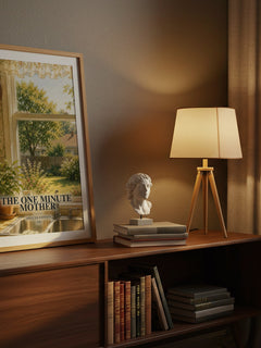 The one minute mother watercolour print on bookshelf – Spencer Johnson fan gift