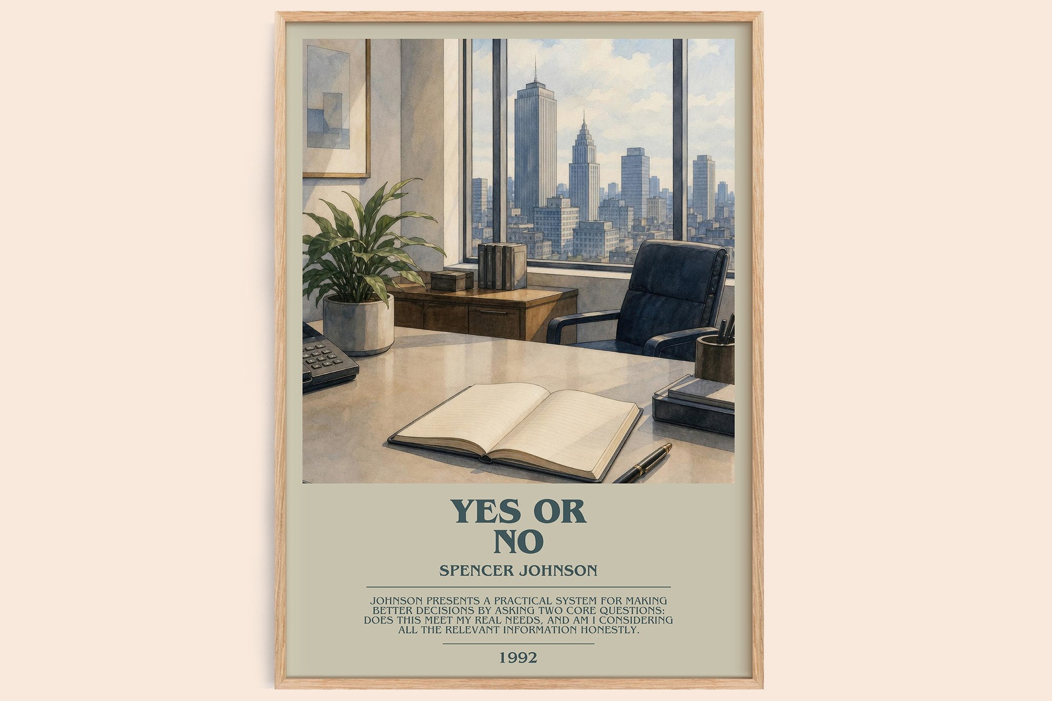Yes or No Bookish Wall Art by Spencer Johnson