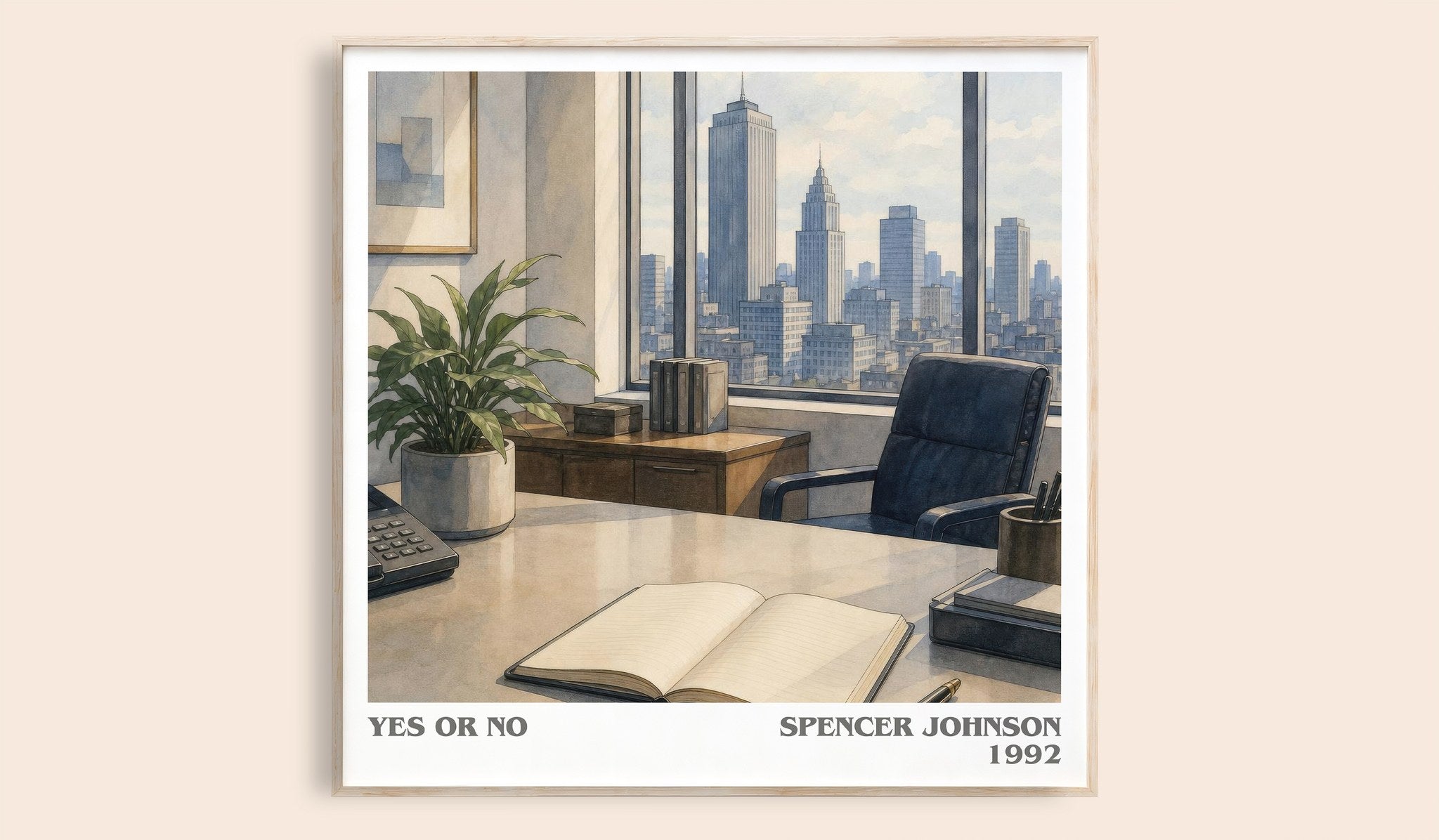 Yes or No Literary Art Print by Spencer Johnson