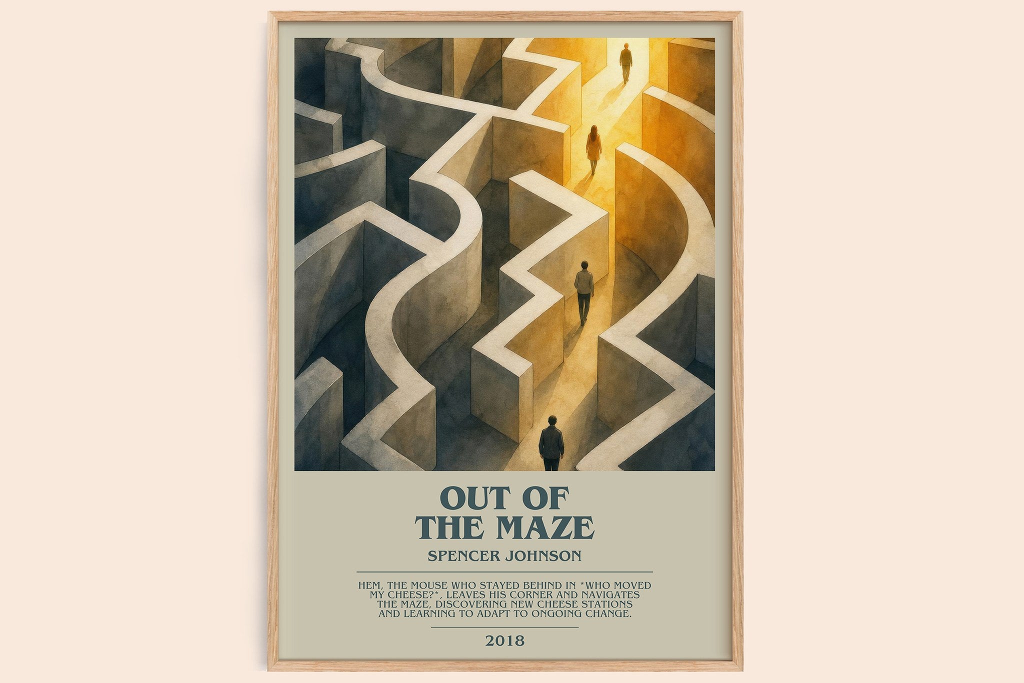 Out of the maze Bookish Wall Art by Spencer Johnson