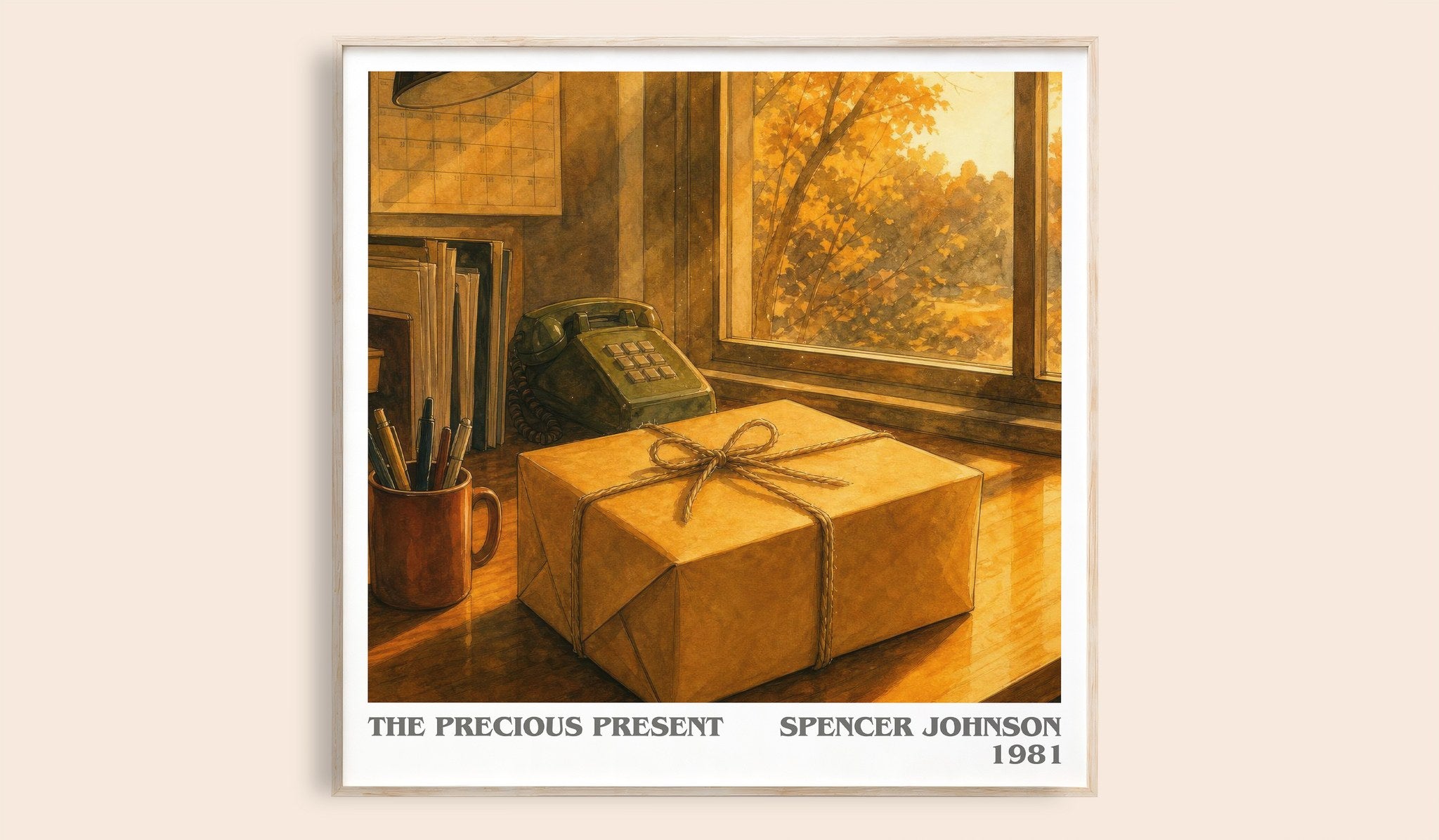The precious present Literary Art Print by Spencer Johnson